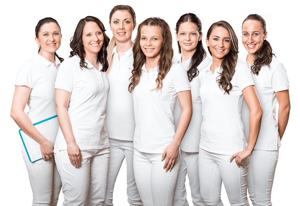 Das Team der Zahnarztpraxis Dr Angelika Vogel